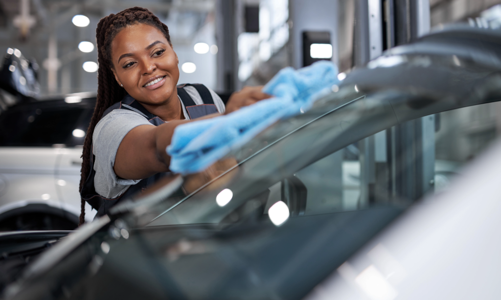 An owner keeping their clean