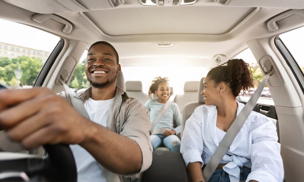 A car buyer with their family.