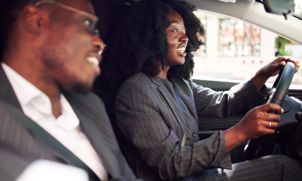 Carpooling with a colleague